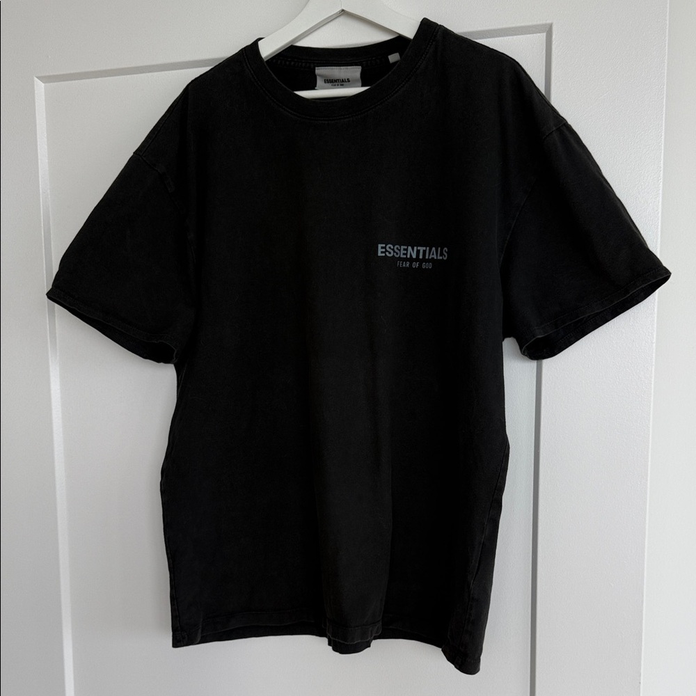 Essentials Men’s Black Logo Short Sleeve Tee